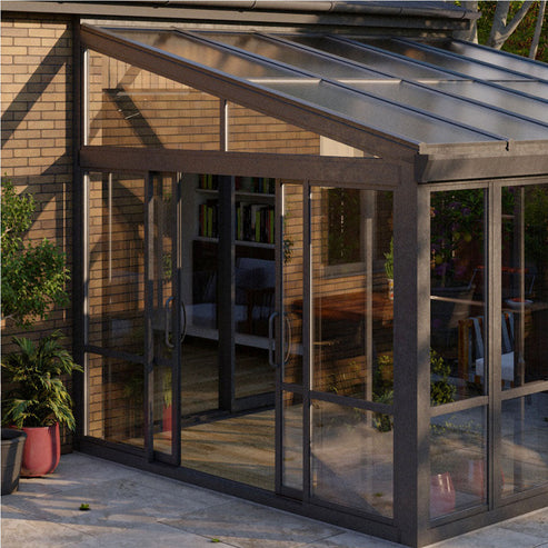 Vistas™ Sliding Door Glass Sunroom & Solarium (Black – 12 ft. Wide) - Image 7