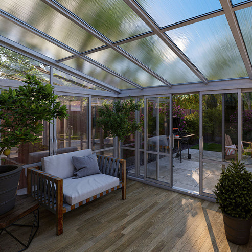 Vistas™ Sliding Door Glass Sunroom & Solarium (White – 12 ft. Wide) - Image 4