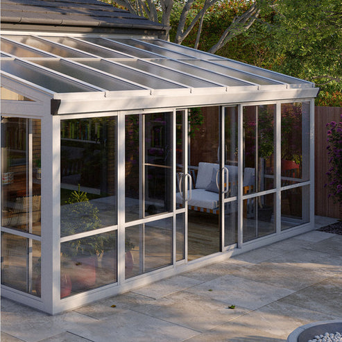 Vistas™ Sliding Door Glass Sunroom & Solarium (White – 16.7 ft. Wide) - Image 8